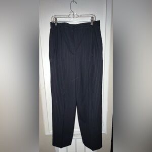 Anne Klein II navy pinstripe slacks size 14